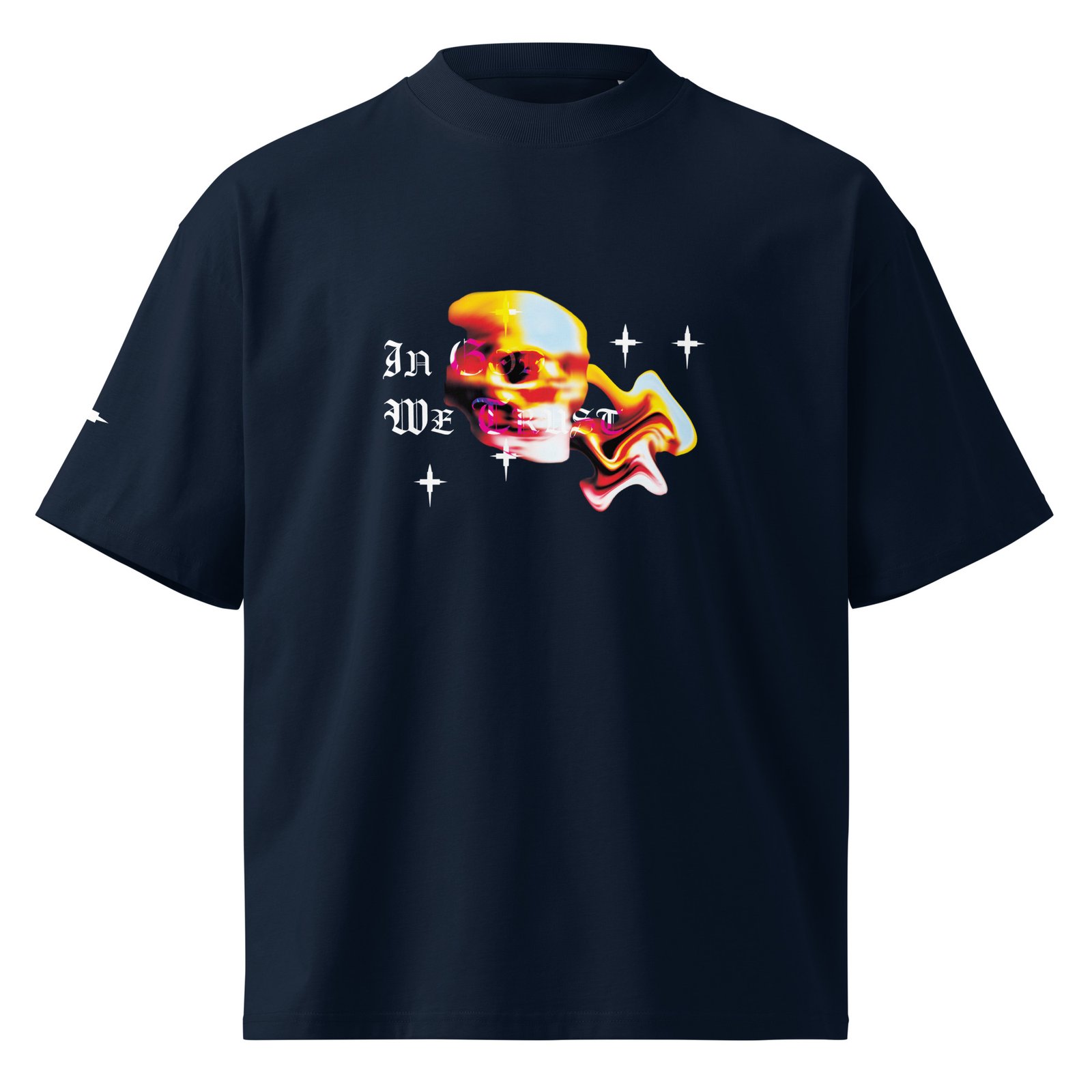 In God We Trust high neck t-shirt