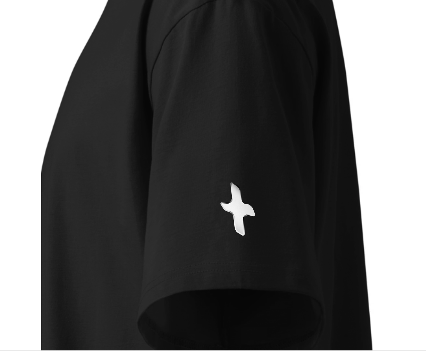 Cross high neck shirt