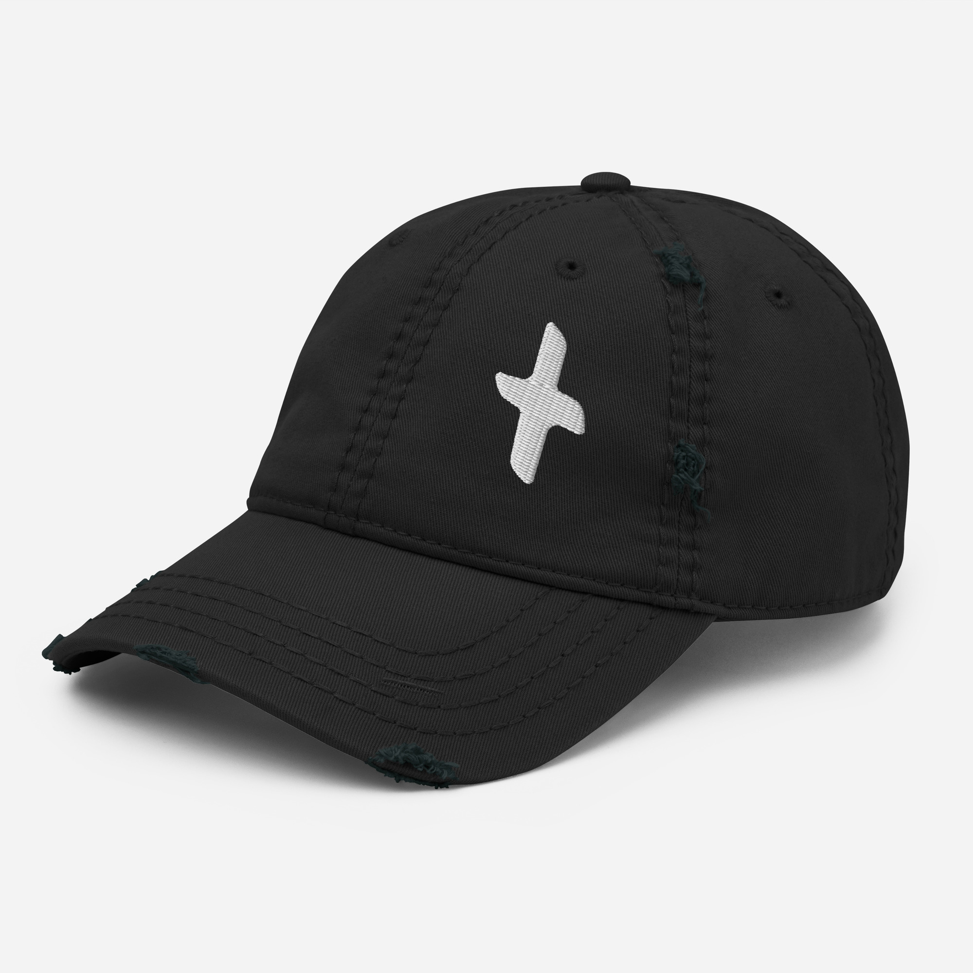 Distressed Cross Hat
