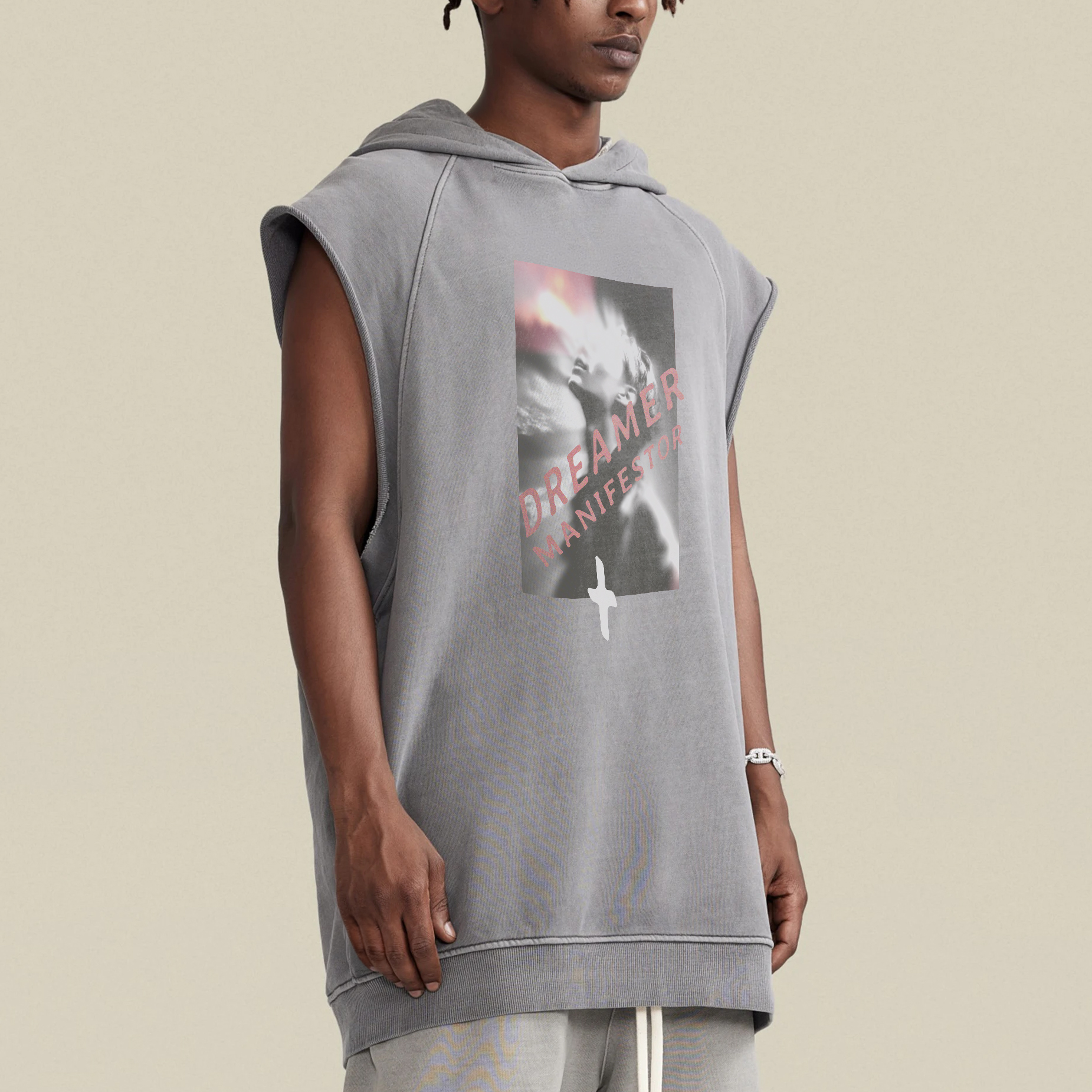 Dreamer Oversized hooded Tank