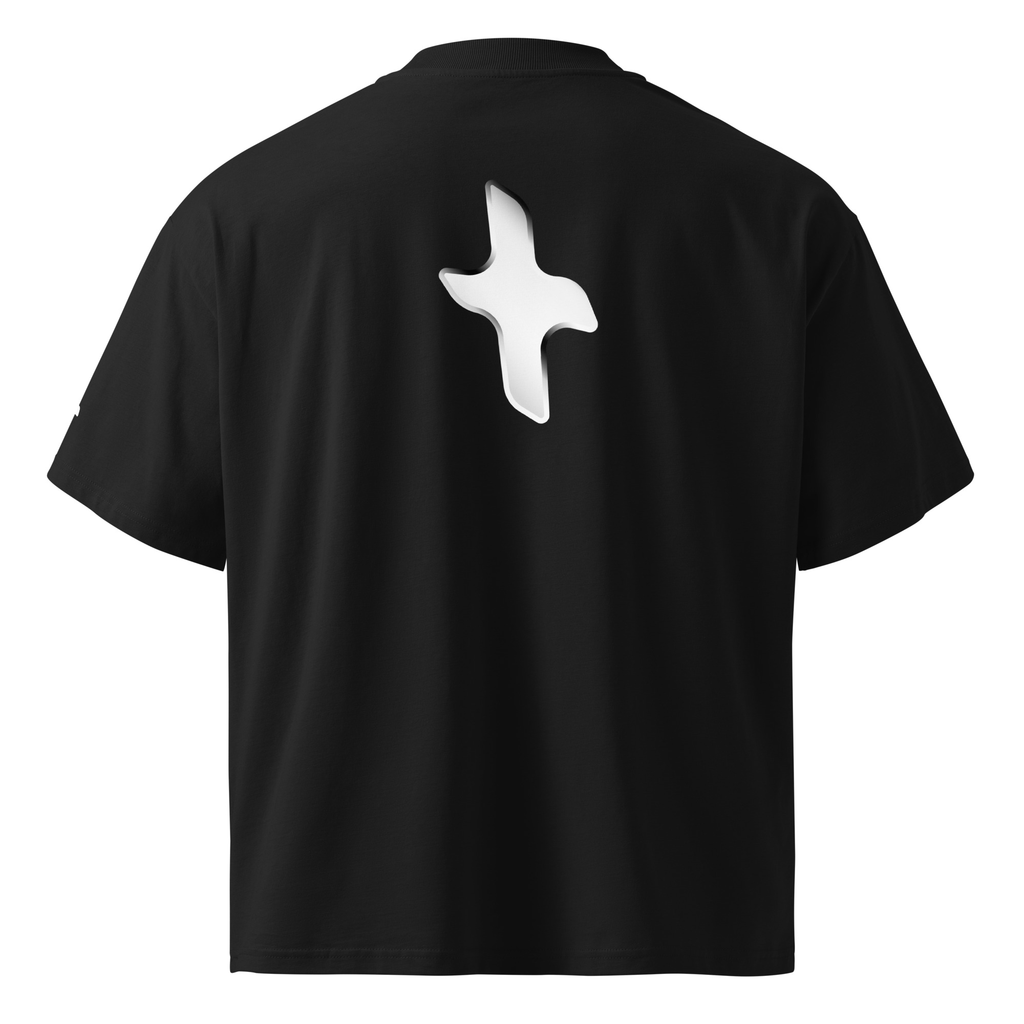 Cross high neck shirt